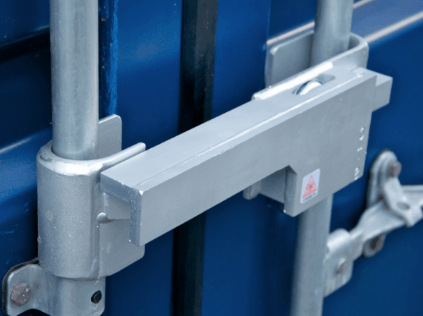CTS Containerslot 09 beveiliging met Assa Abloy Protec2 hangslot op een zeecontainer.