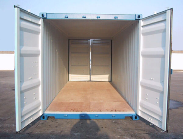 Eerste reis 20ft double door zeecontainer