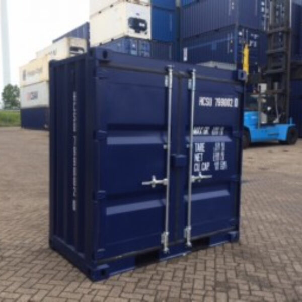 uit voorraad leverbare 4ft opslagcontainer blauw