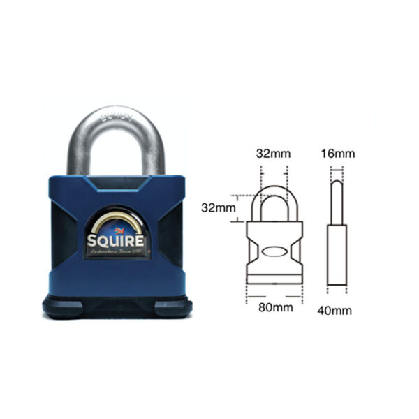 Squire® Stronghold SS80S hangslot - Afbeelding 2