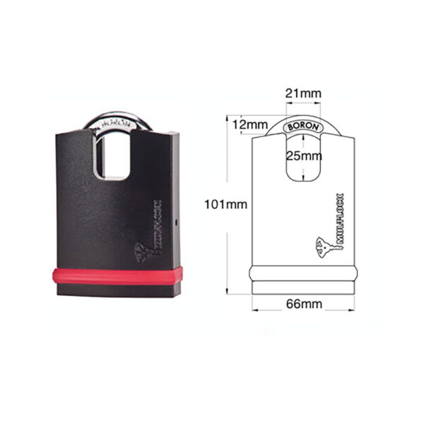 Mul T Lock® hangslot E serie Cad. NE12H - Afbeelding 2