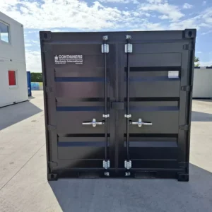 4ft opslagcontainer zwart ral 9005