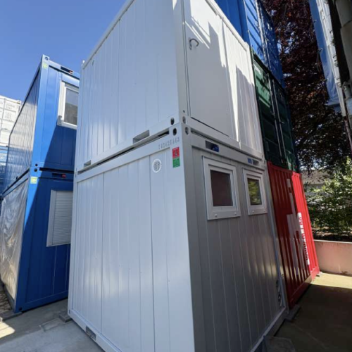 10ft sanitair container grijs mv bij Containerslot.net