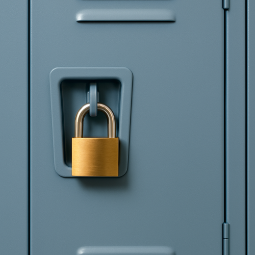 slot voor een locker