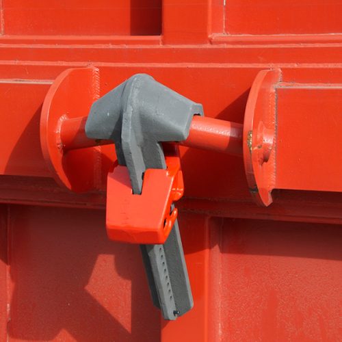 Robuust MI Skiplock Protec2 haakarm slot met Assa Abloy cilinder voor containerbeveiliging