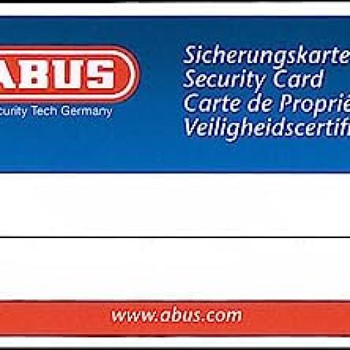 abus veiligheids certificaat voor bijbestellen sleutels