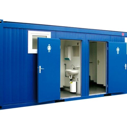 Nieuwe 20FT sanitair container met complete voorzieningen.