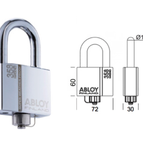 Assa Abloy Protec2 SWP hangslot met afmetingen en technische specificaties
