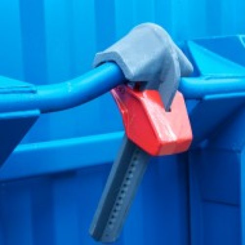 Skiplock slot op haakcontainer